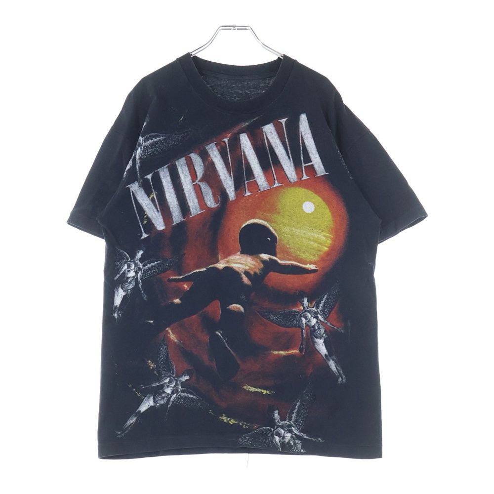 VINTAGE ヴィンテージ 90 s NIRVANA BOOTLEG ニルヴァーナ ブートレグ Tシャツ 半袖カットソー ブラック