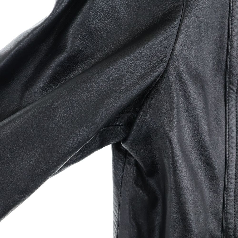 COACH (コーチ) 裏地シグネチャーロゴ総柄 ラムスキン レザー ジップ