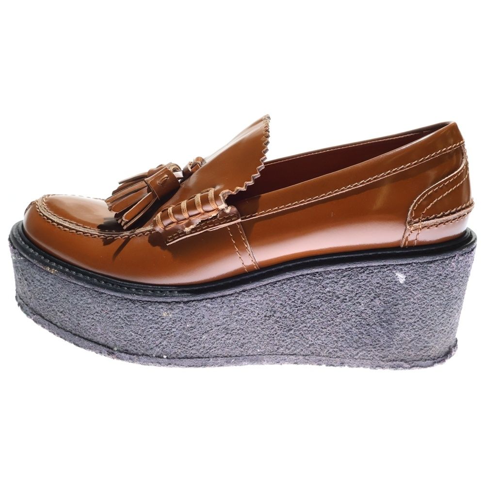 CELINE (セリーヌ) クレープソール タッセル レザー 厚底 ローカット