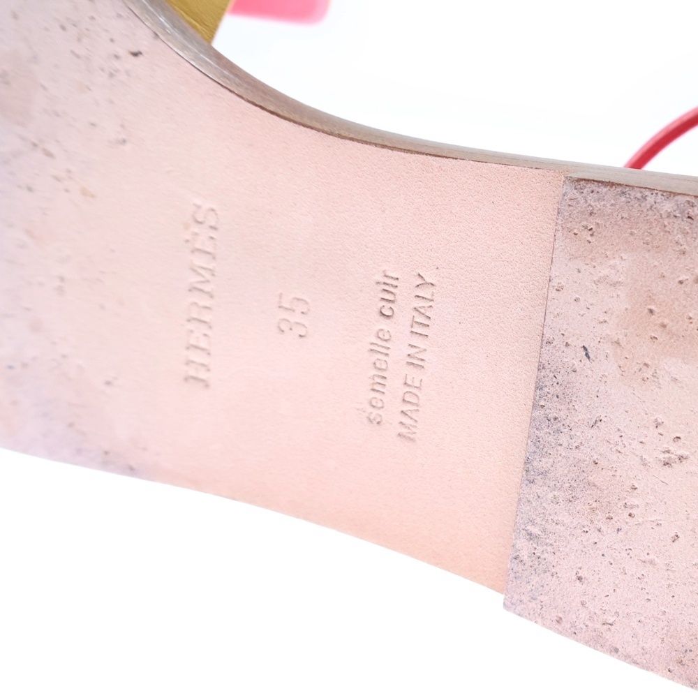 HERMES (エルメス) サントリーニ Hロゴ レザー ストラップ フラット