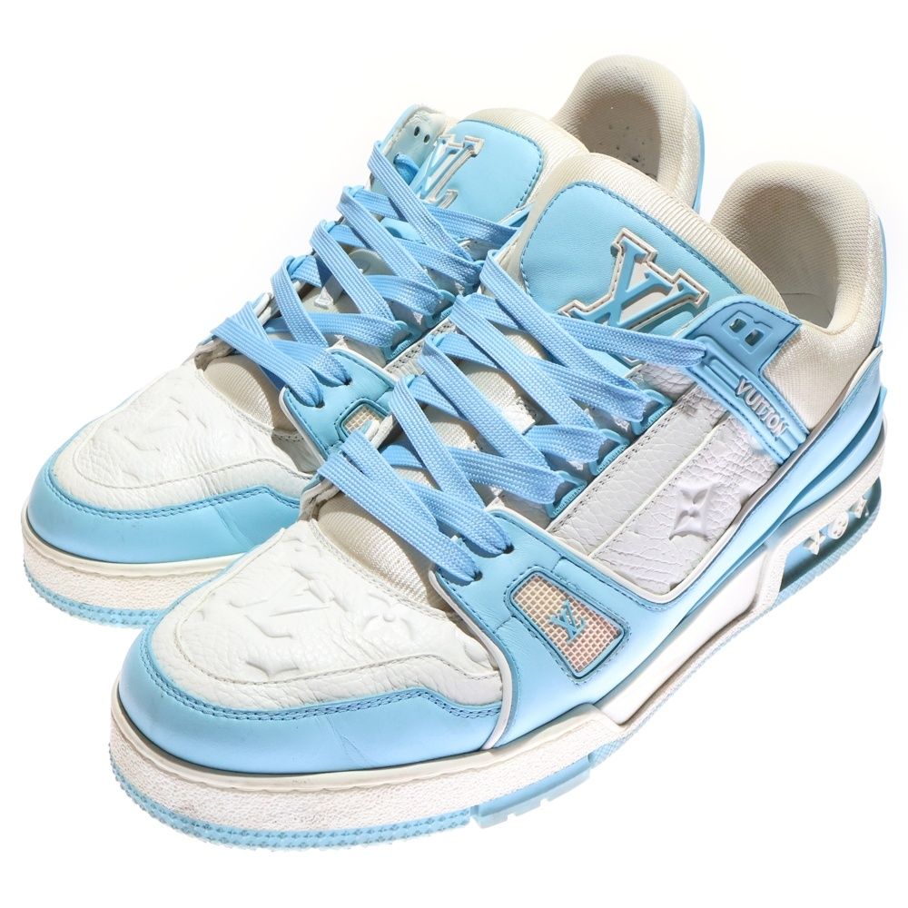 LOUIS VUITTON (ルイヴィトン) LVトレイナー ライン レザーローカット