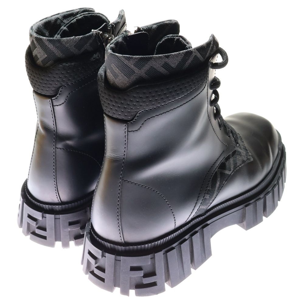 FENDI レースアップブーツ　ズッカ柄　ショート FENDI - 美品 FENDI フェンディ レースアップブーツ ズッカ柄 ショート