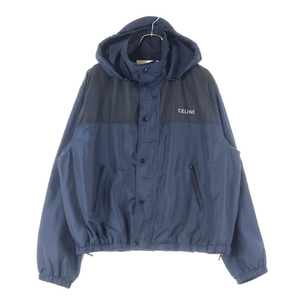 CELINE セリーヌ 25 AW Nylon windbreaker jacket .07 MR ナイロン ウィンドブレーカー ネイビー ブラック