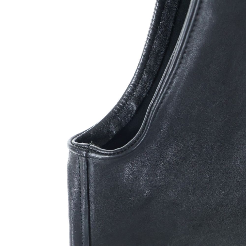 トップス PRADA Leather Vest PRADA (プラダ) Pullover Leather Vest ベルテッドレザープルオーバー