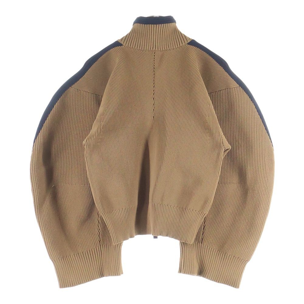 sacai ニット ブラウン Brown Denim x Knit Cardigan by sacai on Sale