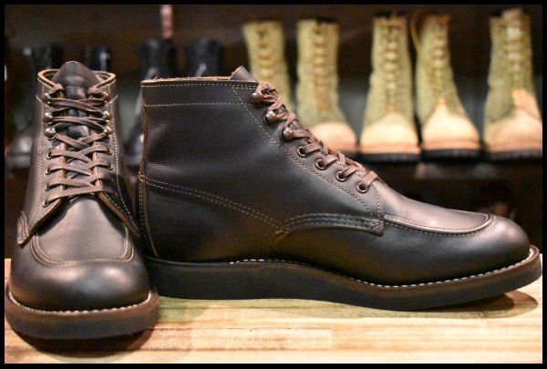 8.5 D 19年 カスタム レッドウィング 8075 1930 s スポーツ ブラック 黒 プレーリー フラットボックス ブーツ redwing FL 052