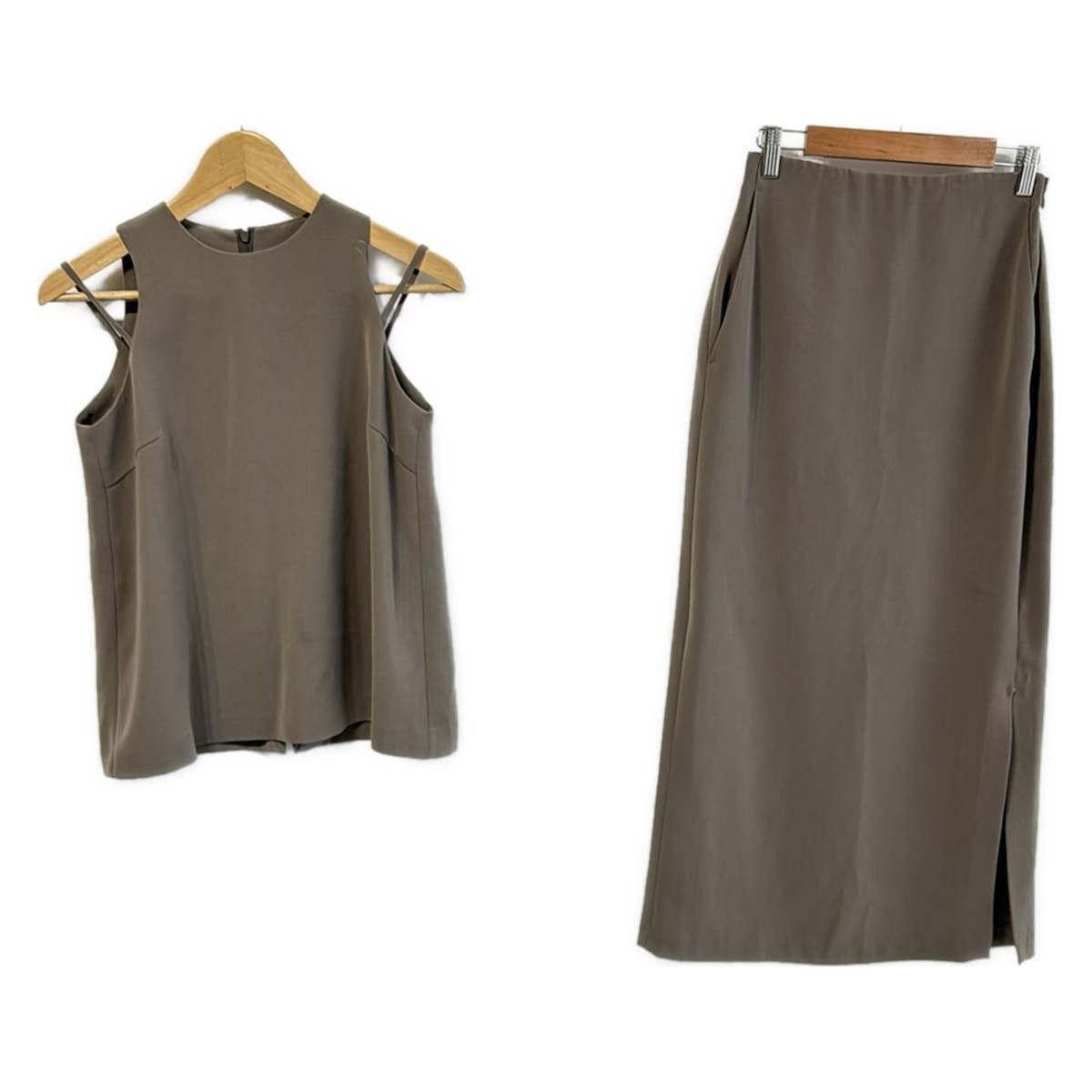 Mila Owen ミラオーウェン スカートセットアップ レディース - カーキ