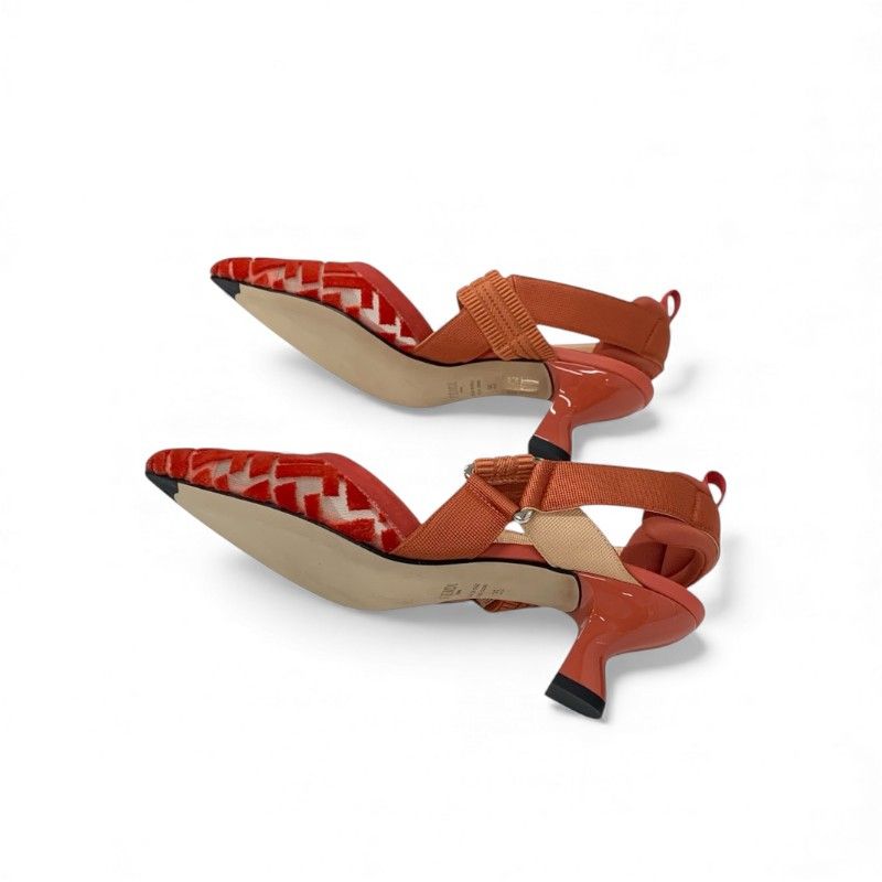 フェンディ FENDI コリブリ パンプス 靴 シューズ ベロア ファブリック