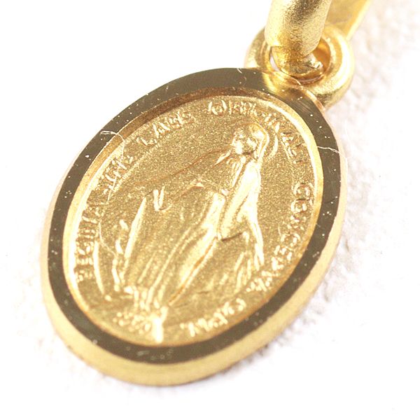 ウノアエレ UNOAERRE K18YG 聖母マリア メダイ ペンダントトップ S