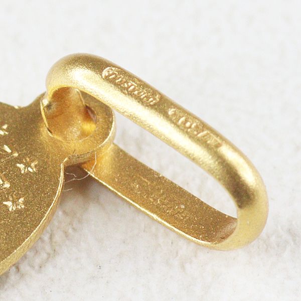 ウノアエレ UNOAERRE K18YG 聖母マリア メダイ ペンダントトップ S