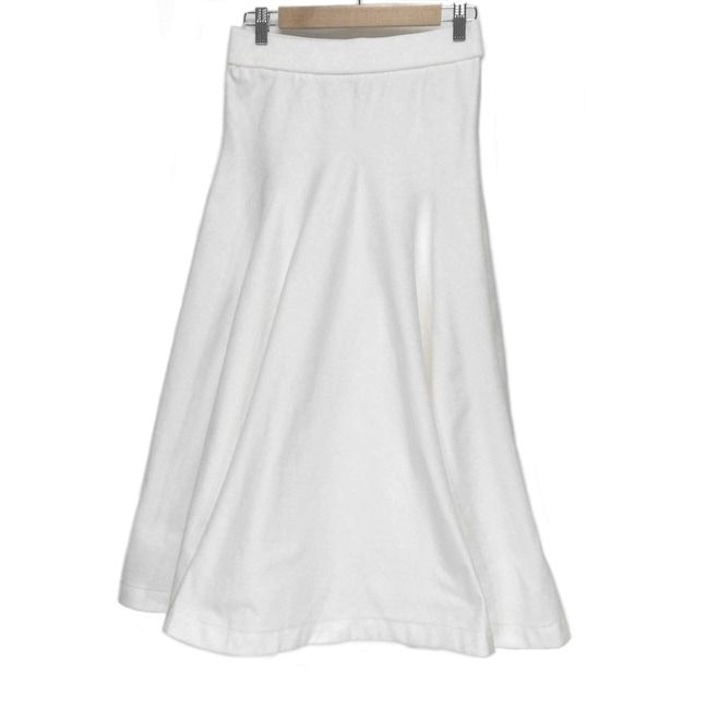 ADORE アドーア ロングスカート サイズ38 M レディース - 白 マキシ丈 ウエストゴム
