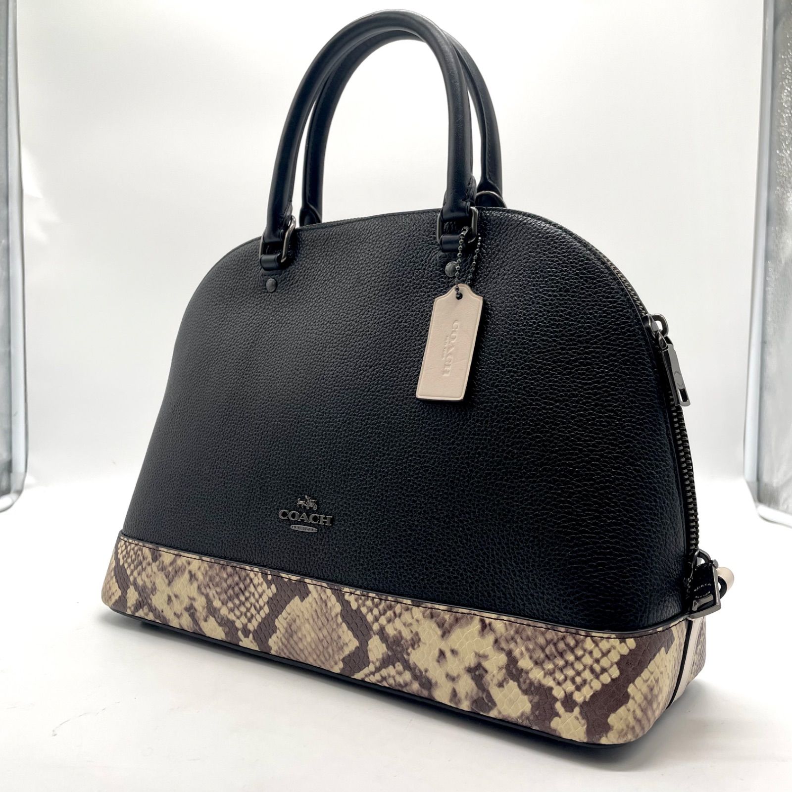 美品 COACH コーチ ハンドバッグ シエラ サッチェル Sierra Satchel 
