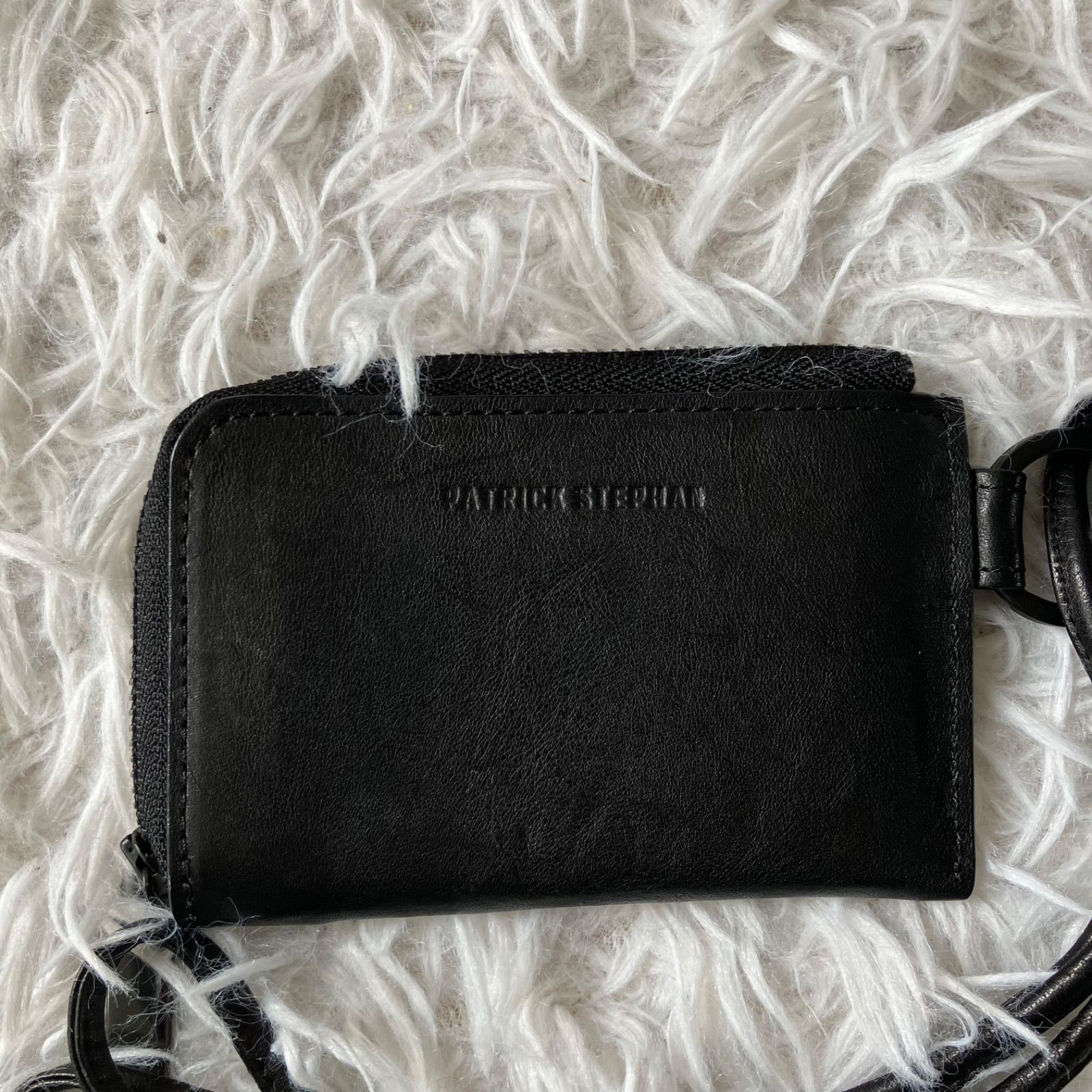 状態良 PATRICK STEPHAN パトリックステファン Leather wallet ＆ card case empty-handed コンパクト 4488