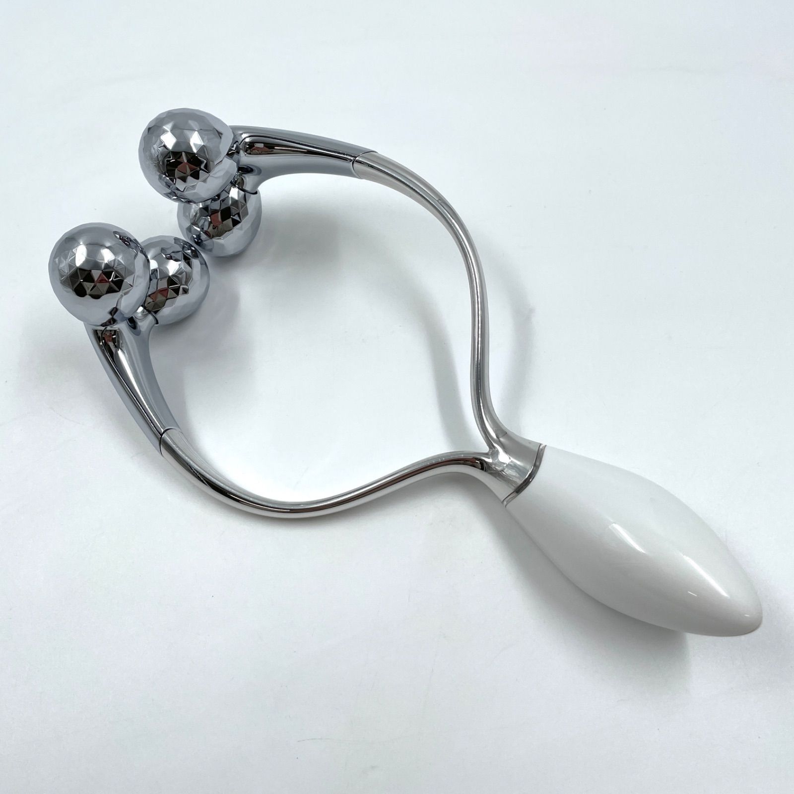 1219 A ReFa DOUBLE 美顔ローラー RR-AC 02 ホワイト フェイスケア エイジングケア フェイスローラー 家庭用美顔器 -01