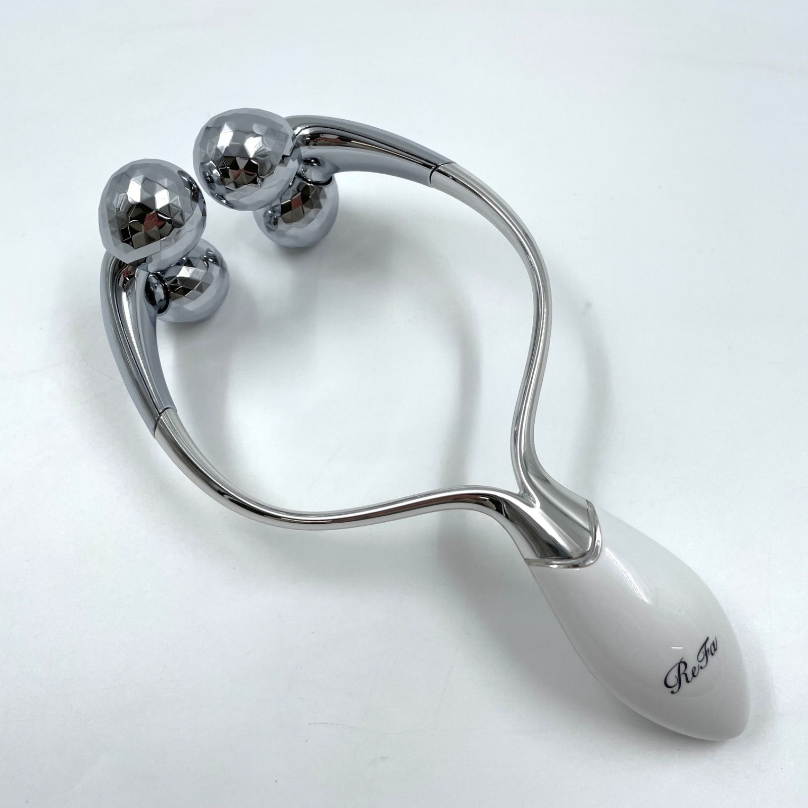 1219A ReFa DOUBLE 美顔ローラー RR-AC02 ホワイト フェイスケア