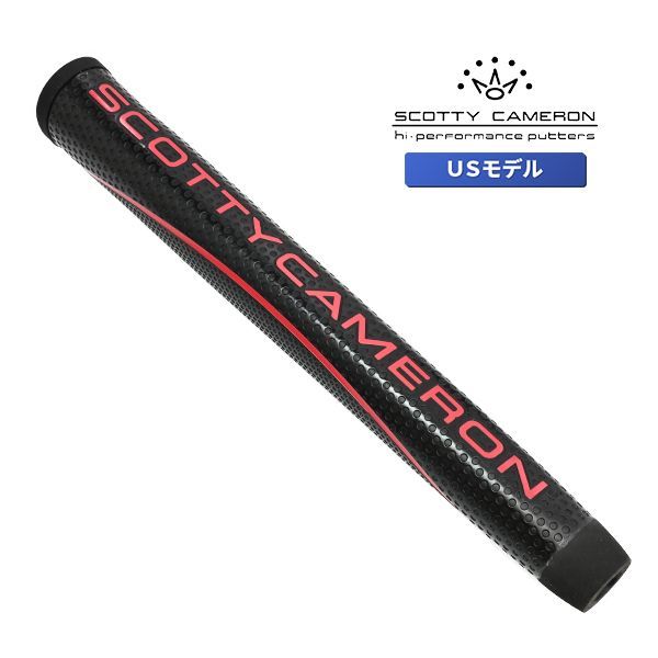 スコッティキャメロン マタドール ブラック ロゴ レッド ラージ パター オーバーサイズグリップ 100394 Scotty Cameron Matador Grip Black Large