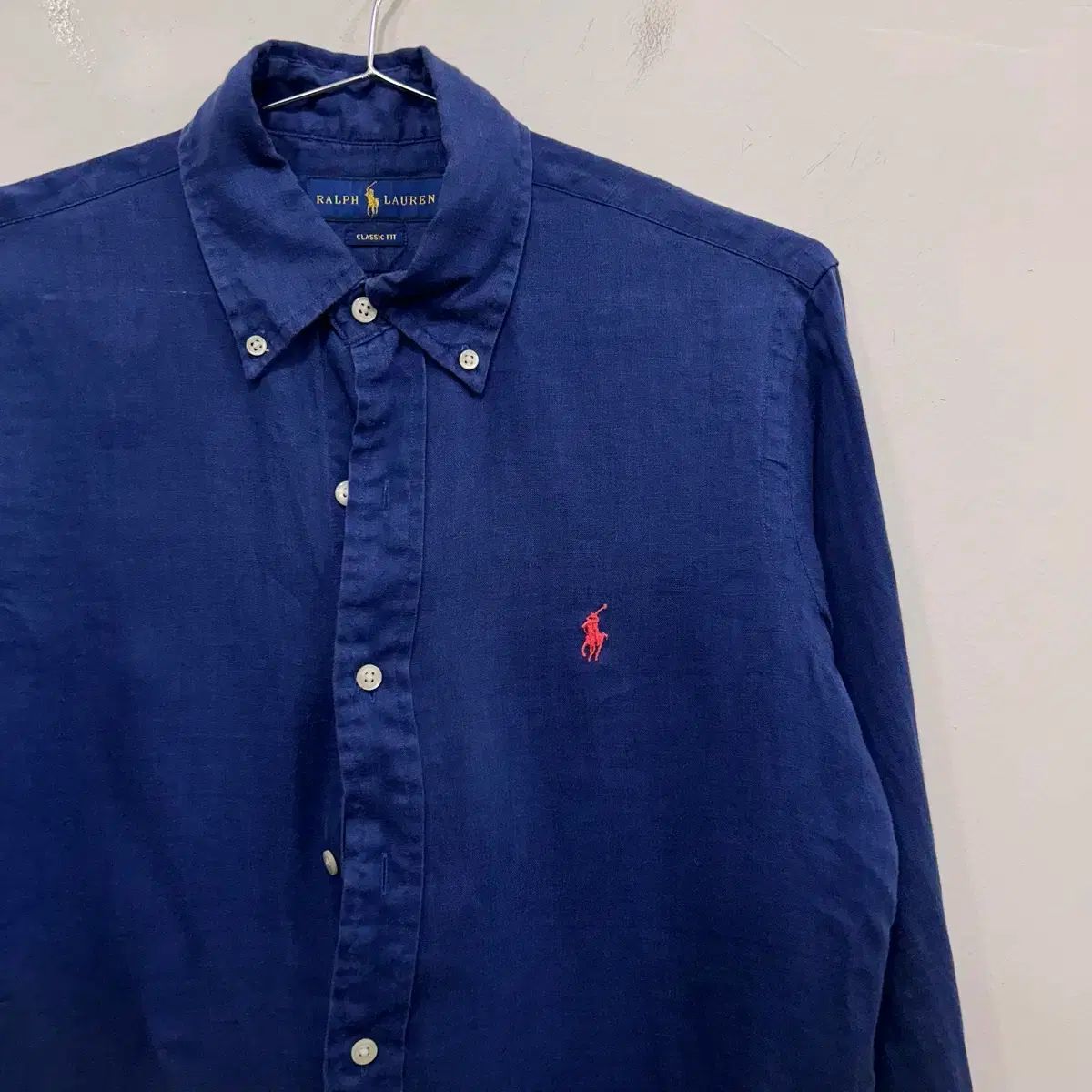 ポロラルフローレン クラシックフィット スモールポニー リネンシャツ