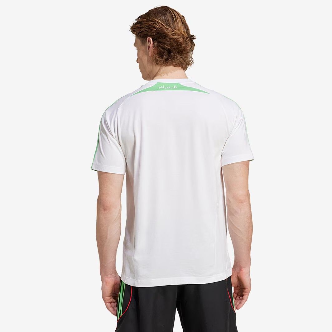 adidas サッカー アルジェリア代表 2025 Tシャツ 白 レトロ