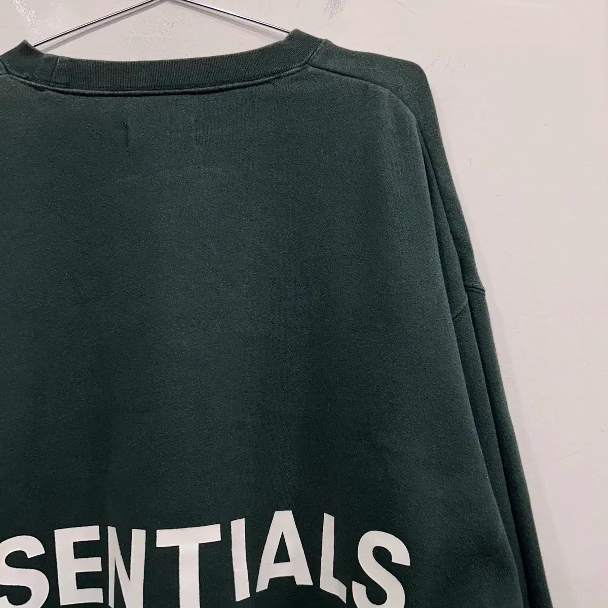 エッセンシャル バックプリント ヘビーコットン オーバーサイズ 起毛 スウェット