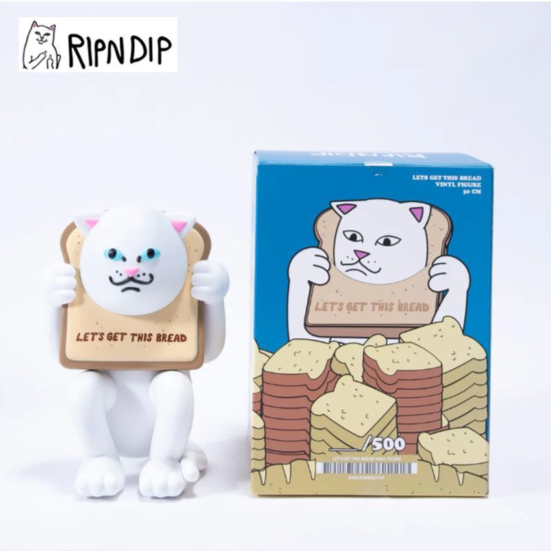 RIPNDIP リップンディップ Lets Get This Bread Toy フィギア 置物 食パン 猫 cat s-rnd-toy