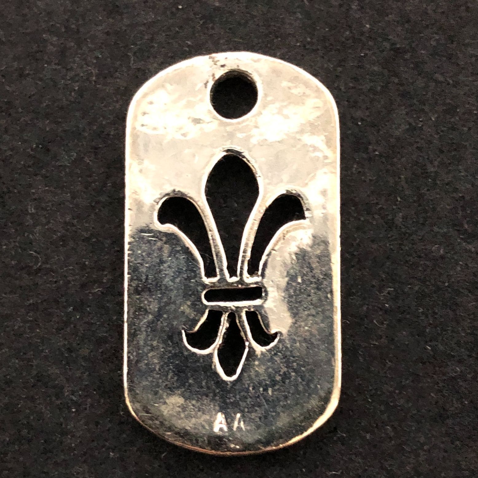 Chrome Hearts フレア ドッグタグ ペンダントトップ 1998刻印 シルバー