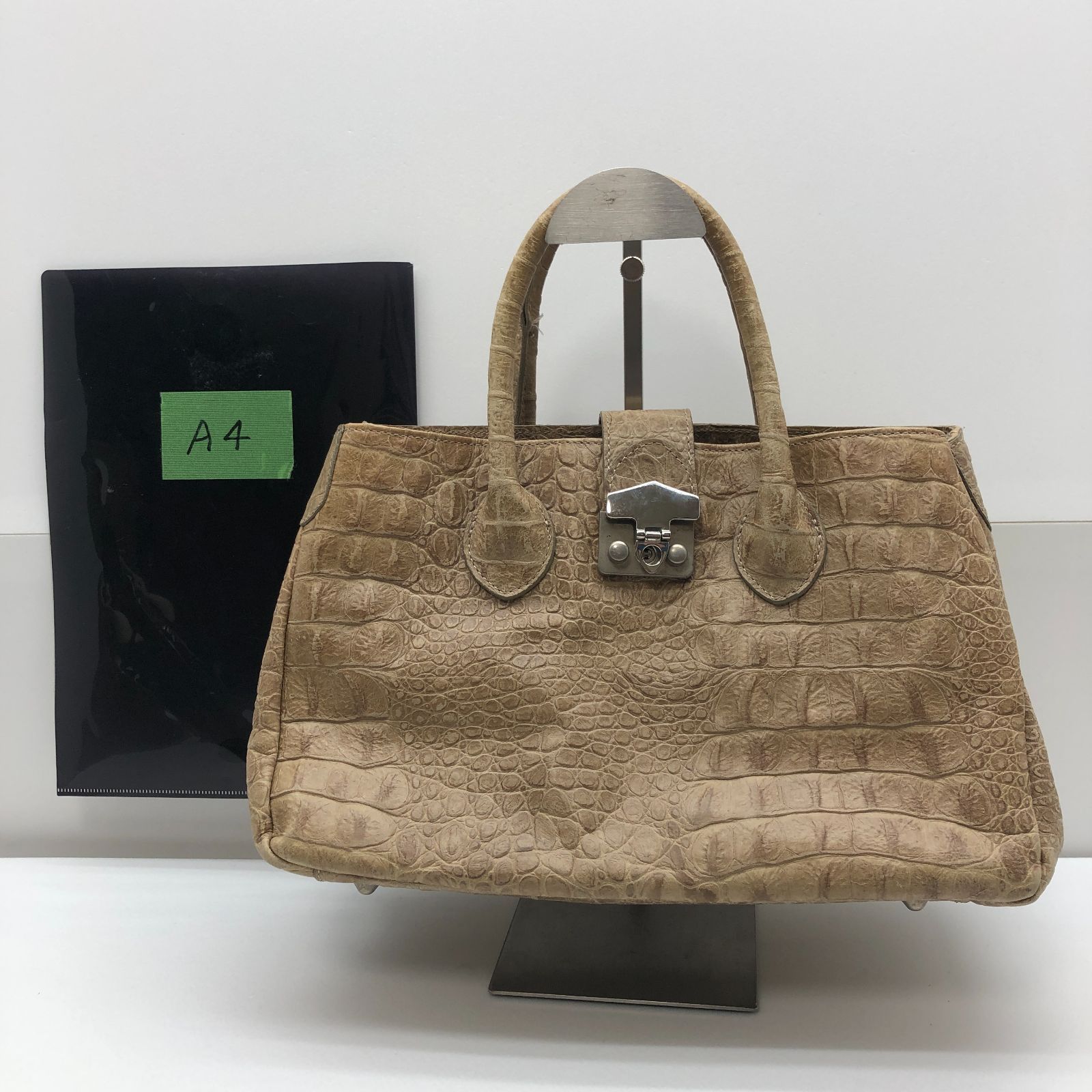 fxa FERRIRA レザーハンドバッグ 本革 ベージュ エフバイエーフェリーラ SGSS 26-0041