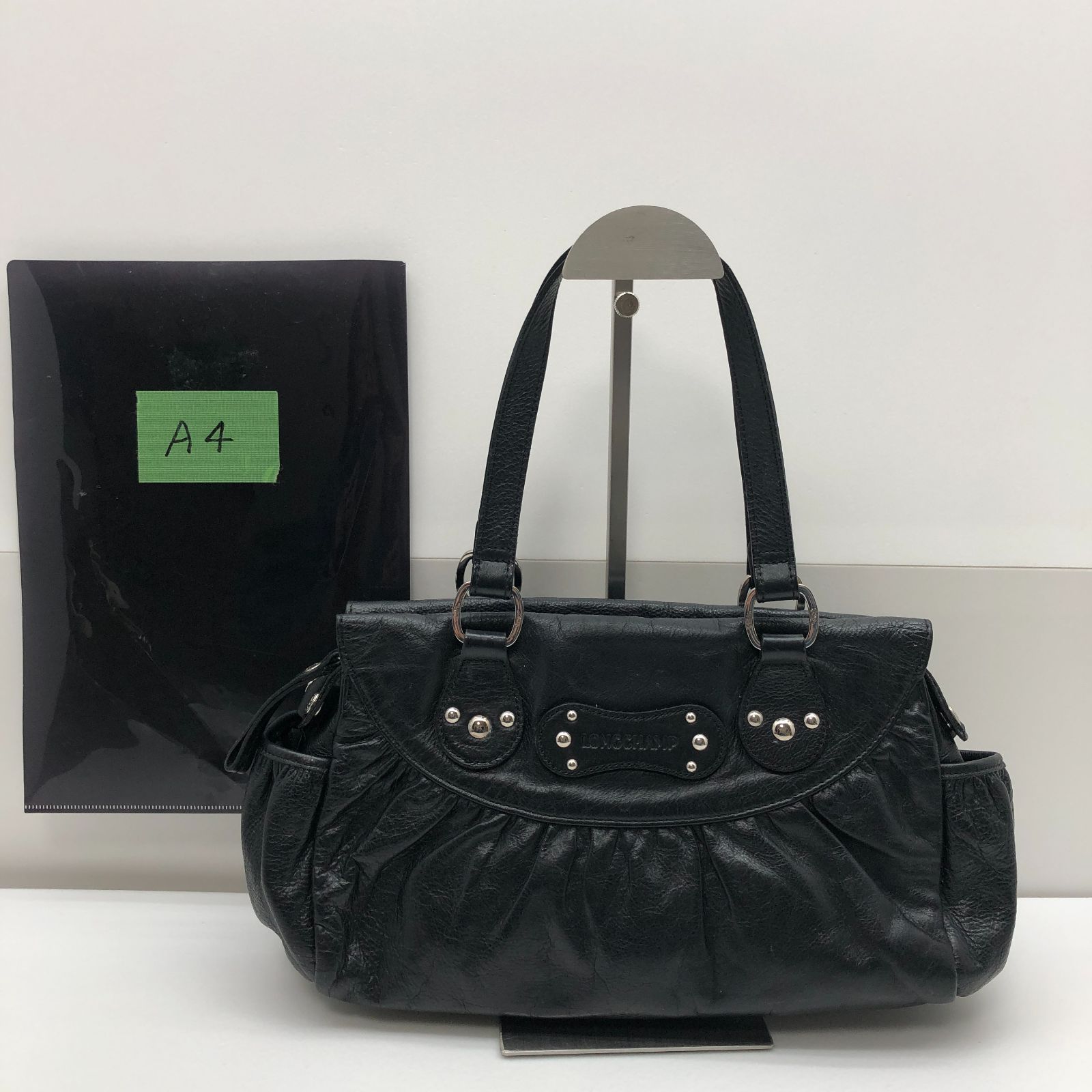 レザー ハンドバッグ ブラック ロンシャン SGSS 26 0040