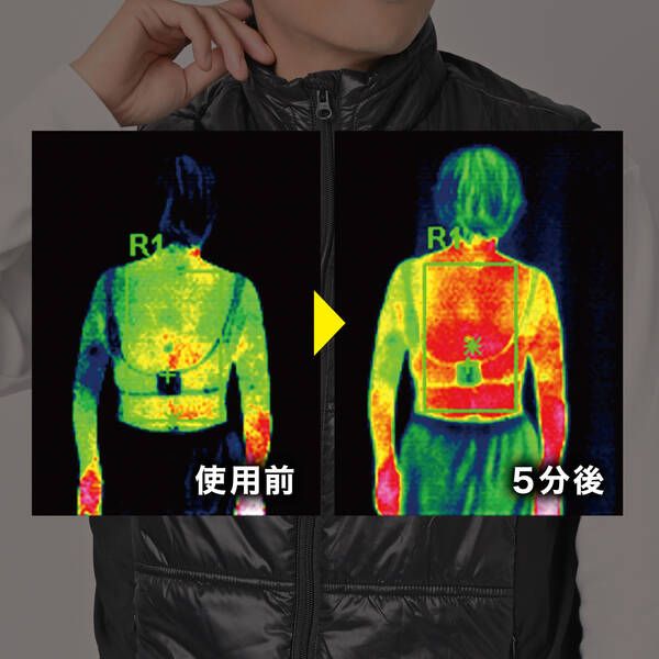 ヒーター付きベスト着身温II