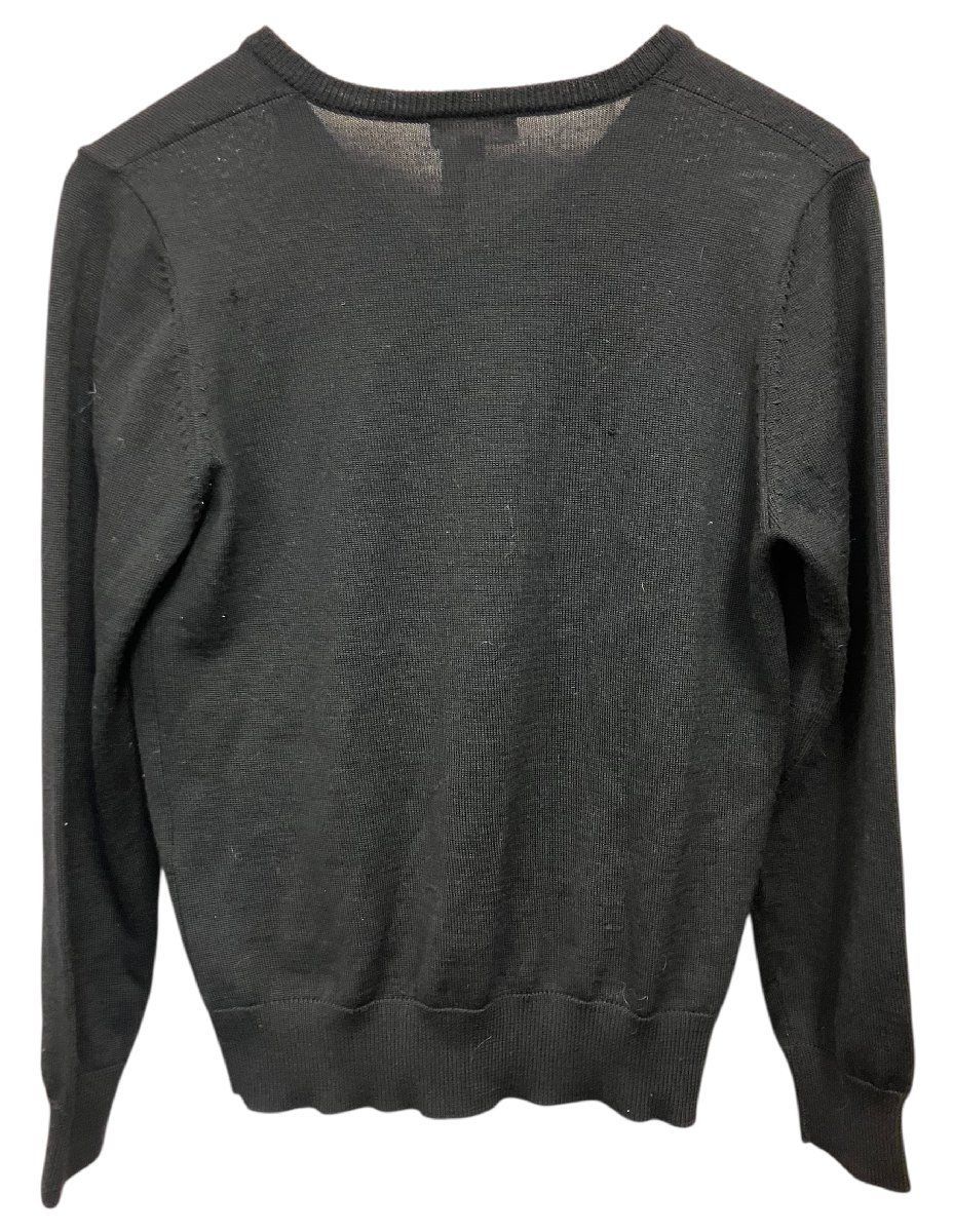 ZHC 12 Burberrys バーバリー 羊毛95％ カシミヤ5％ V首長袖カットソー Mサイズ