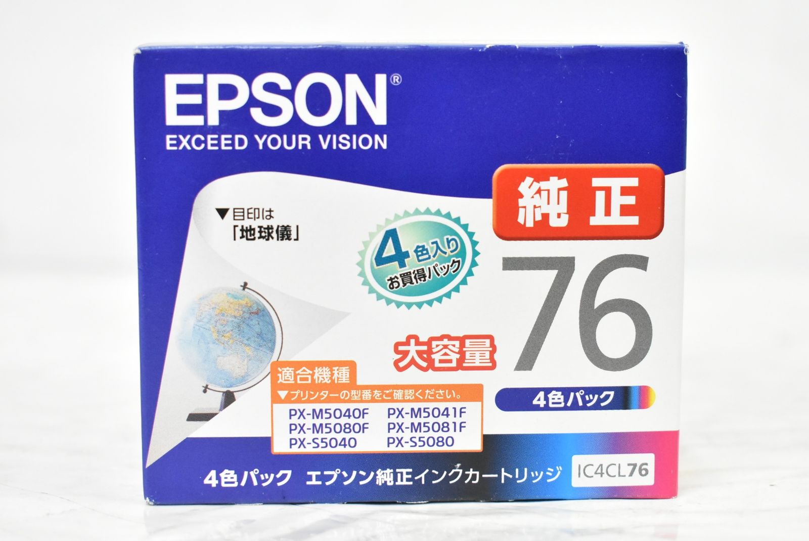 未使用 エプソン 卸売 純正 トナー IC4CL76 4色パック 地球儀 大容量