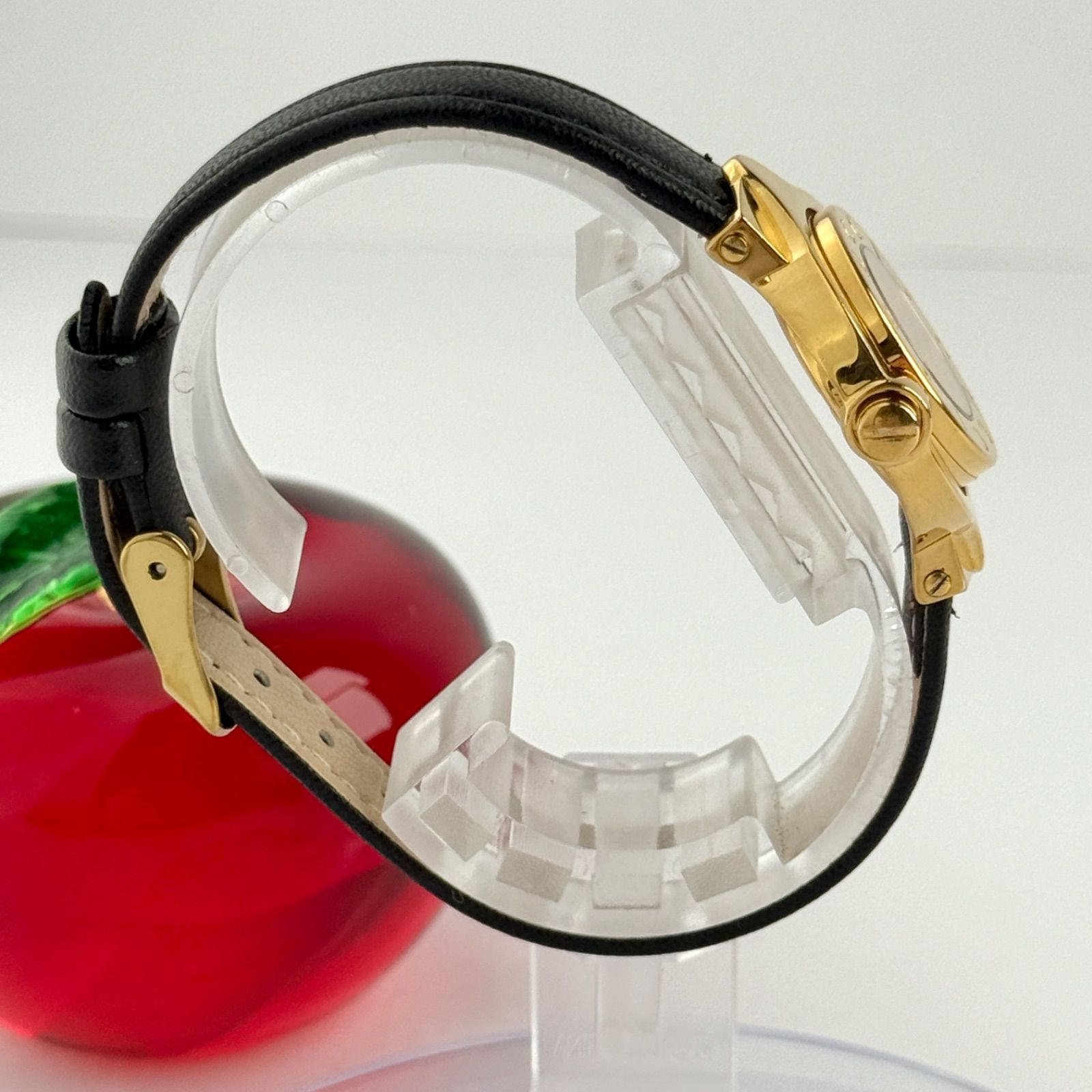  グッチ 6600 L ターンフェイス ベルト 電池 レディース 476 腕時計(クォーツ) 腕時計(アナログ)