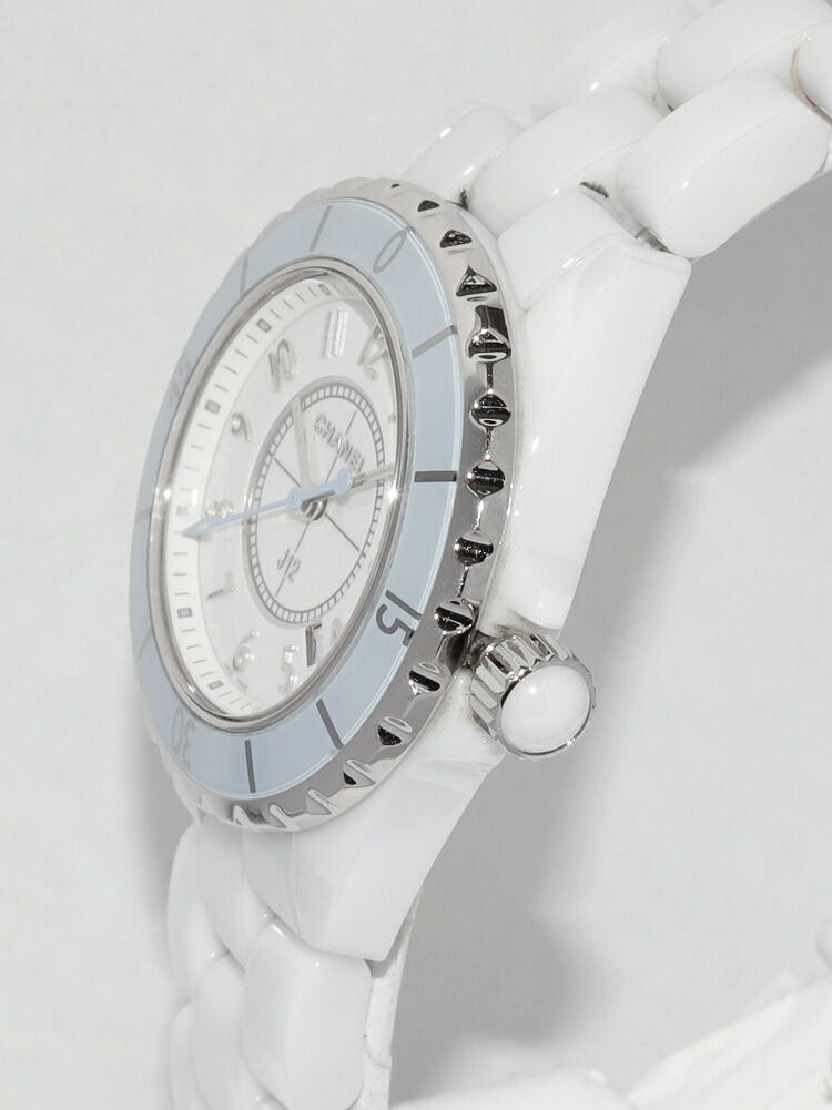  シャネル J 12 ソフトブルー 33ミリ 世界1200本 H 4340 レディース 腕時計(クォーツ) 腕時計(アナログ)