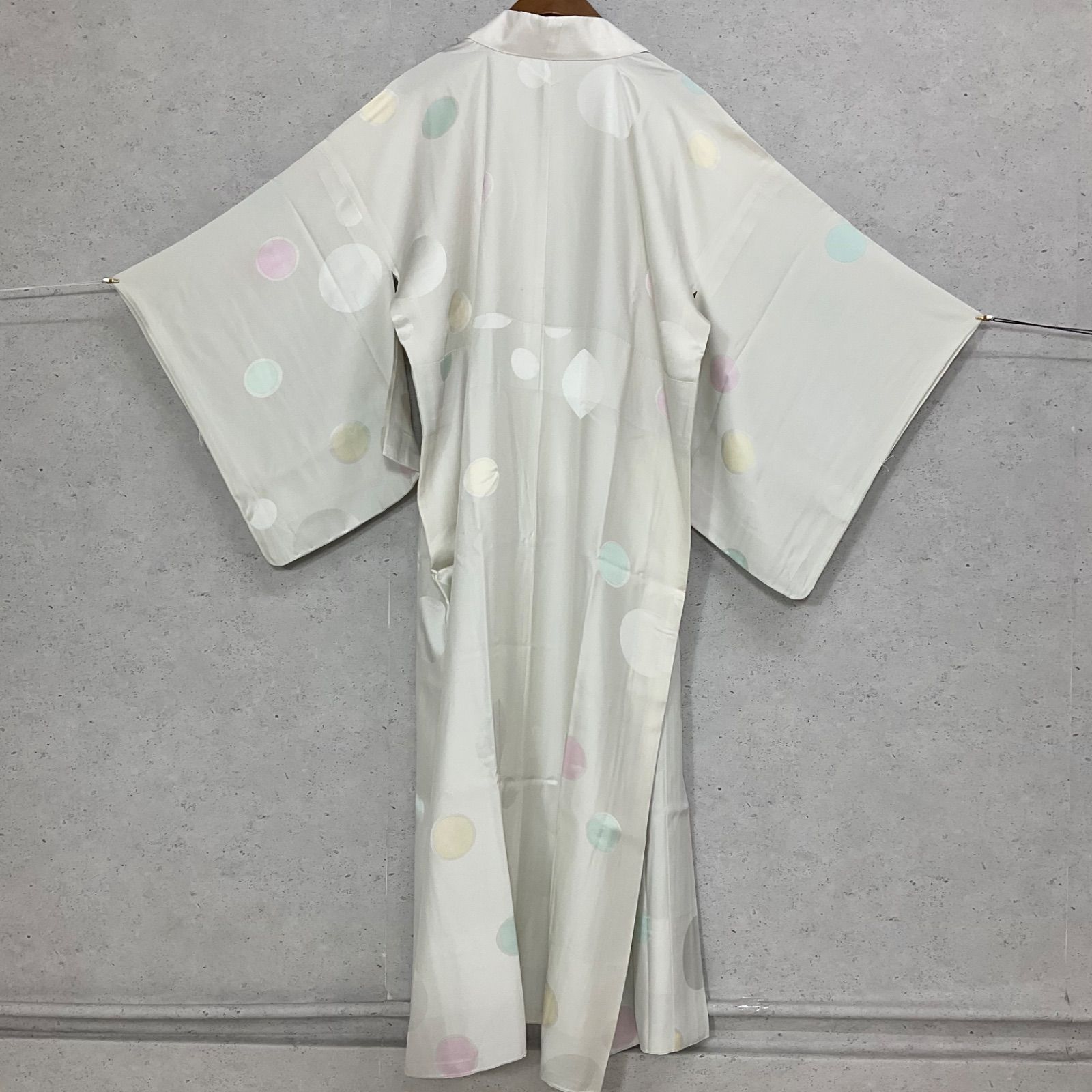 kimono+one◇長襦袢◇正絹◇袷◇仕付け糸付き◇袖無双◇裄68肩丈131.5