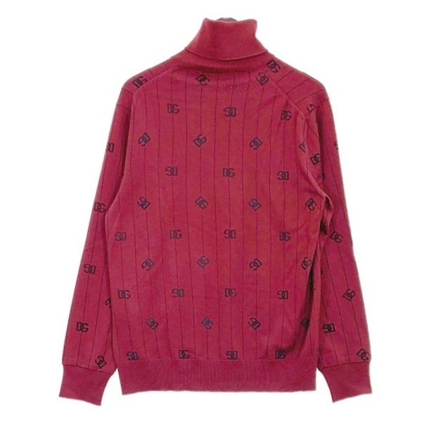 DOLCE&GABBANA トップス デニムニット 超美品 Dolce & Gabbana DG Logo Round-Neck Linen Sweater | Sendegaro LB