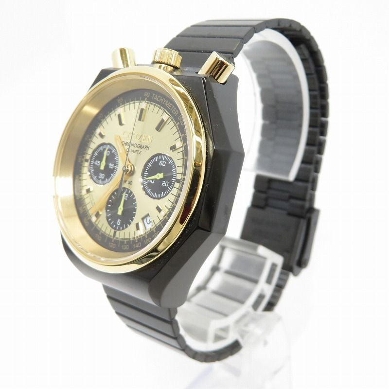 CITIZEN シチズン 腕時計 アナログクオーツ RECORD LABEL×TiCTAC 40 th AN 3704-53 P ブラック 131