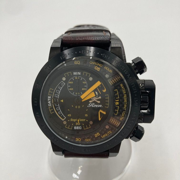 品 Angel Clover エンジェルクローバー Roen コラボモデル 革ベルト 腕時計 アナログ時計 197-251219-SY-03-iwa
