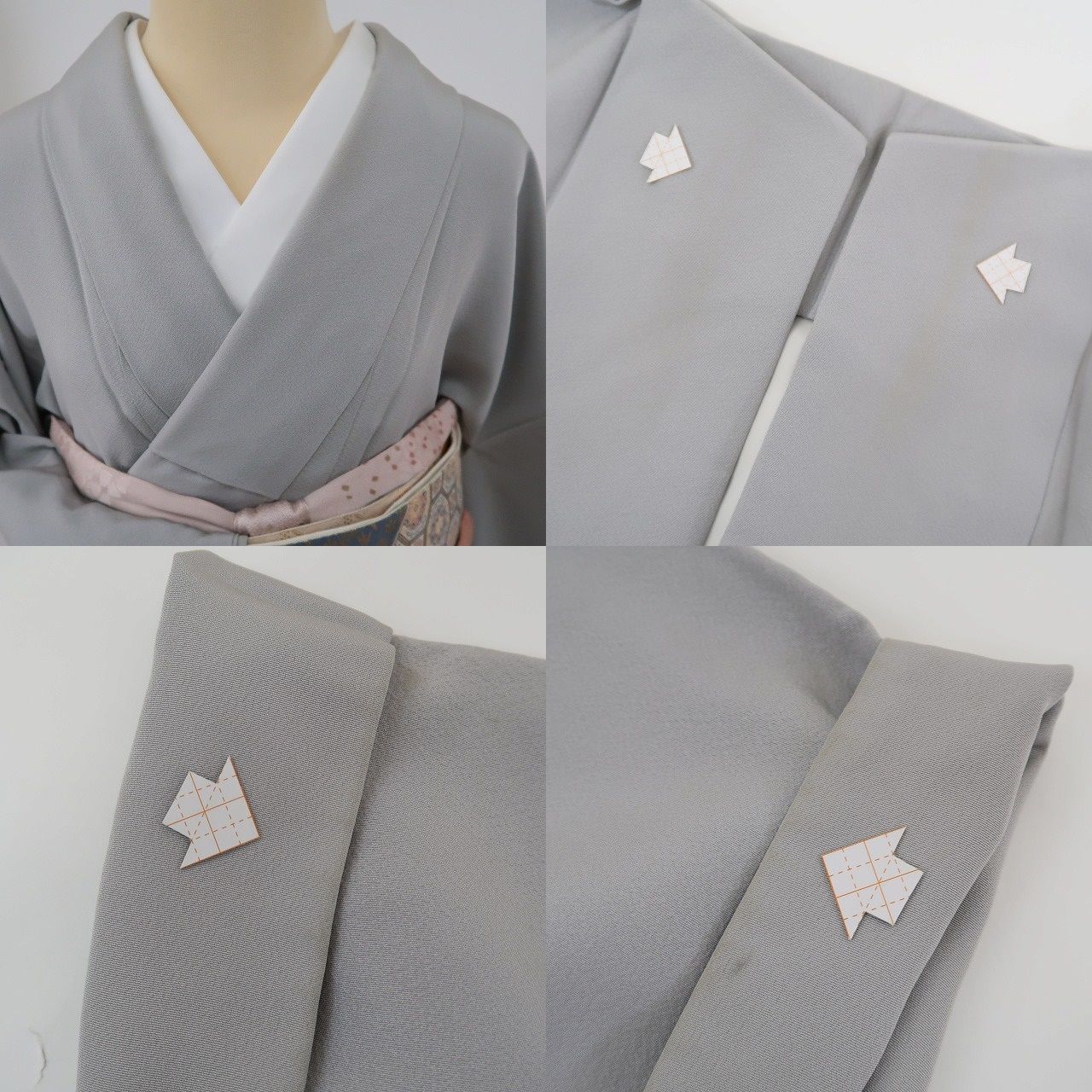 ✾まめ藤✾m553＊染一つ紋 牡丹 手縫い仕立て 訪問着 - メルカリ