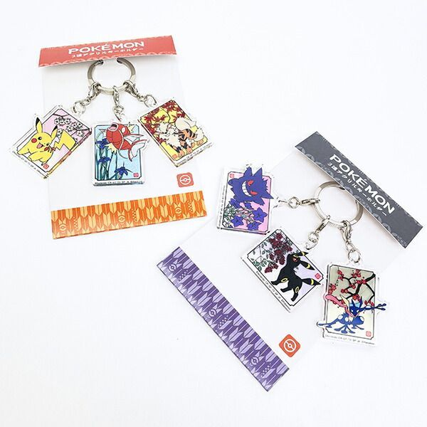 ポケットモンスター 3連アクリルキーホルダー 和柄 ゲンガー