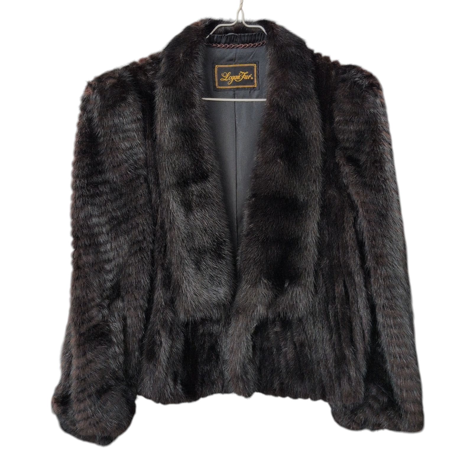 美品】SAGA MINK リアルファーコート 丈55㎝ ブラウン サガミンク 毛皮