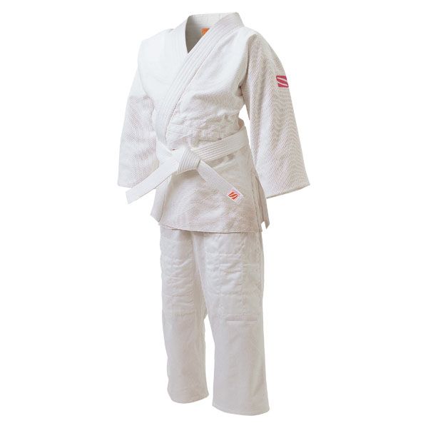クサクラ KUSAKURA さくら柔道衣 JSL 3点セット 4号 ホワイト 上衣 ズボン 白帯 女子用一重織柔道衣 初級者 学校正課 道場 一般 中学生 小学生 部活 練習 試合 九櫻  JSL4 -