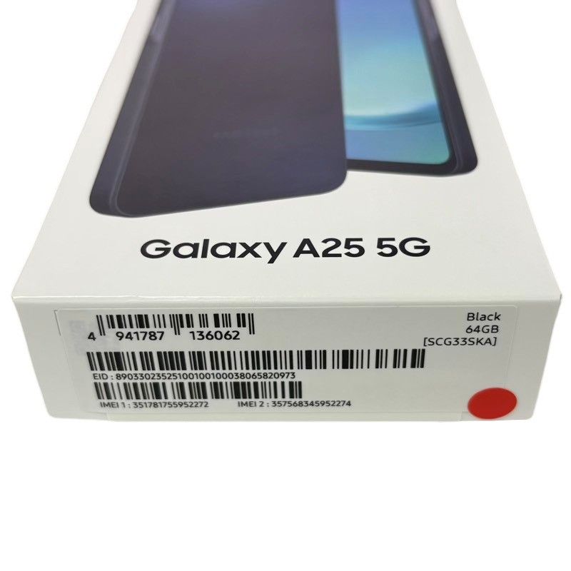 SIMフリー Samsung Galaxy A25 5G 64GB SCG33 au ○判定 ブラック