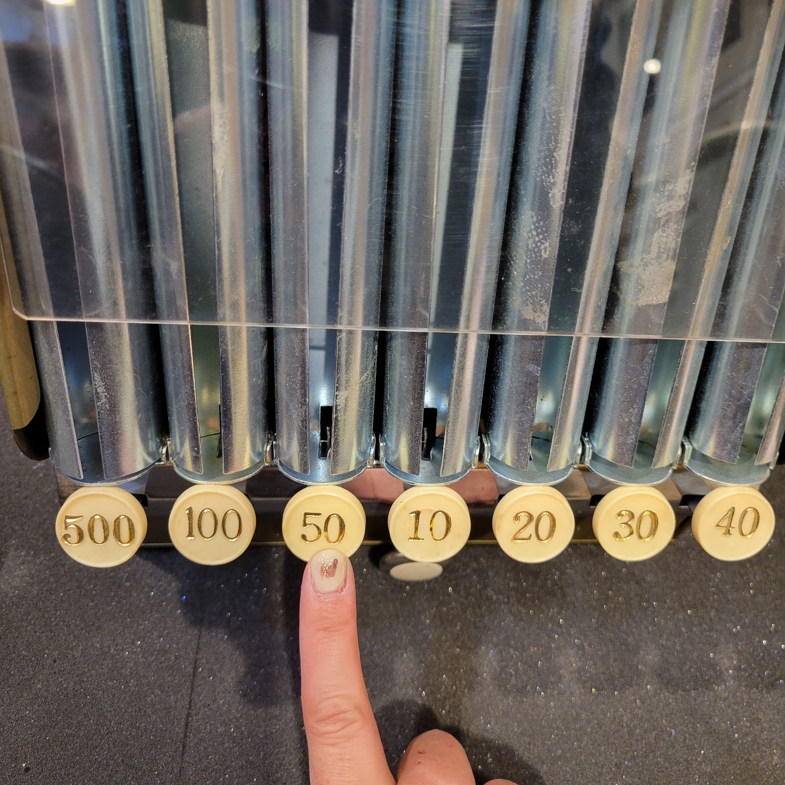 希少】コインカウンター 昭和レトロ 自動選別硬貨釣銭器 Cash Counter