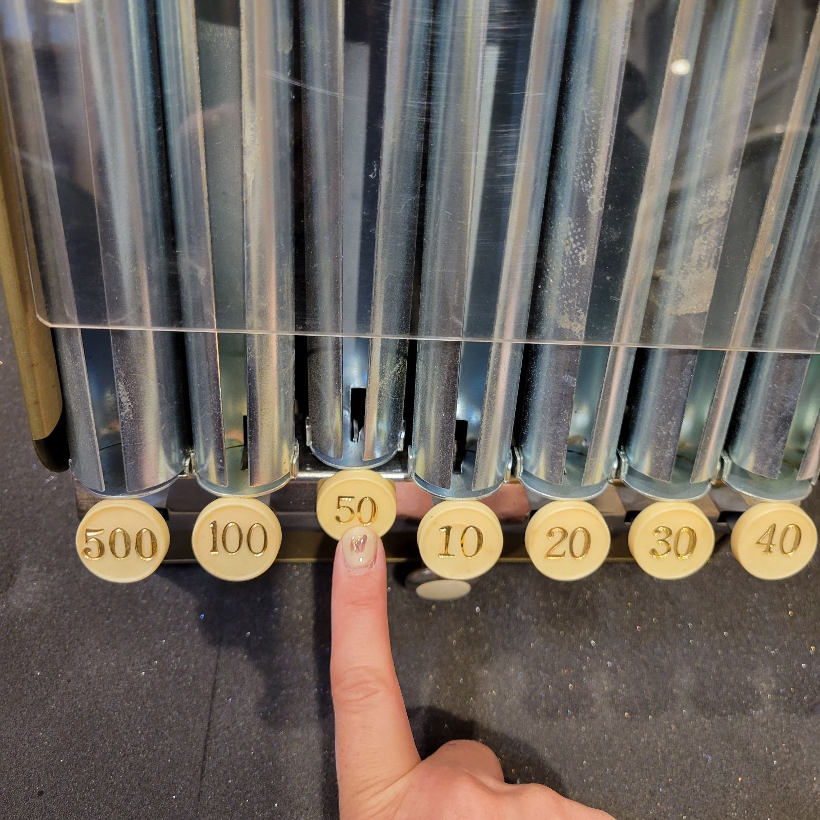 希少】コインカウンター 昭和レトロ 自動選別硬貨釣銭器 Cash Counter