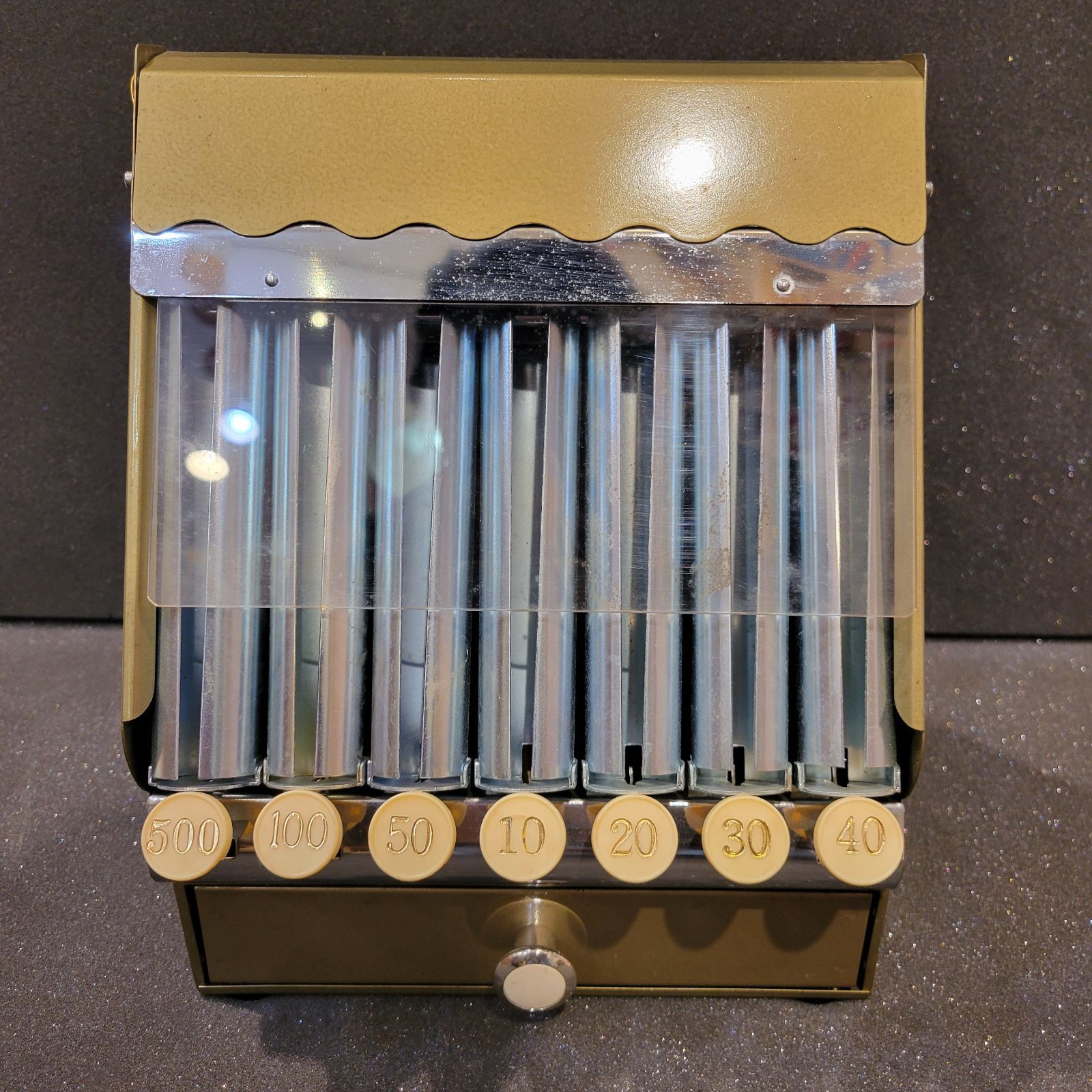 希少】コインカウンター 昭和レトロ 自動選別硬貨釣銭器 Cash Counter