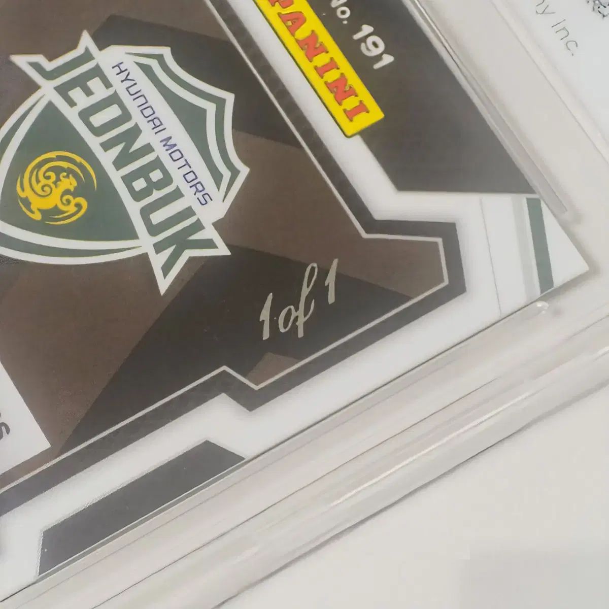  パニーニ プリズム 全北現代モータース エンブレム 1 of ブラック 麻 PIBG 9 記念グッズ サッカー フットサル