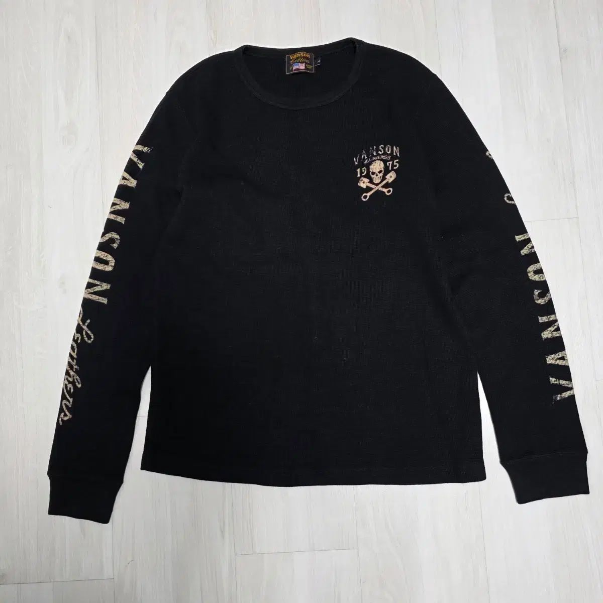 VANSON 벤슨 ワッフル ロングスリーブ Tシャツ Lサイズ