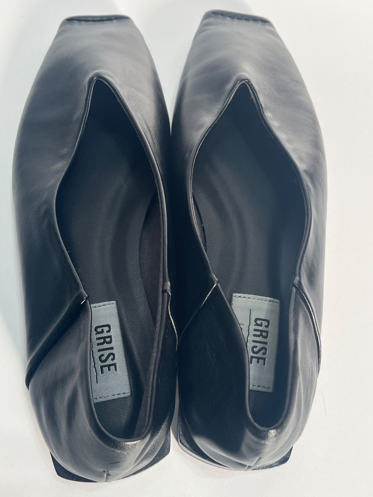 極美品 Le Talon GRISE（ル タロン グリーズ）スクエアトゥ ブラック