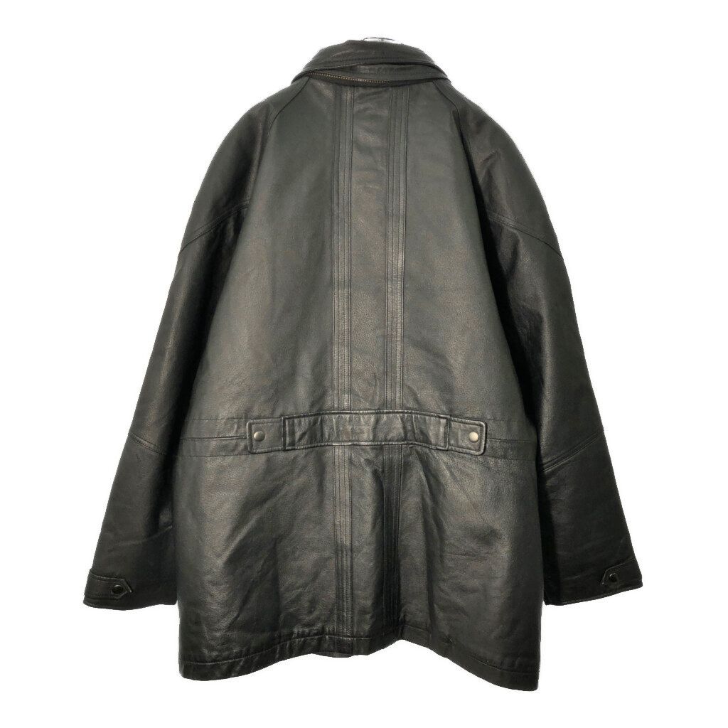 WORLD ALLIANCE レザージャケット ブラック(メンズ L) 古着 節約 X0775