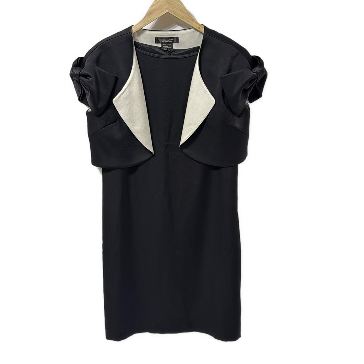 DOUBLE STANDARD CLOTHING ダブル クロージング ワンピースセットアップ レディース 黒 リボン VANILLA CoUTURE