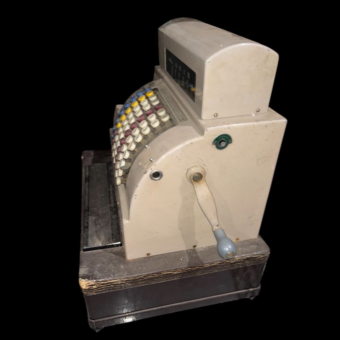 アンティーク 昭和レトロな 手動ハンドル式レジスター インテリア